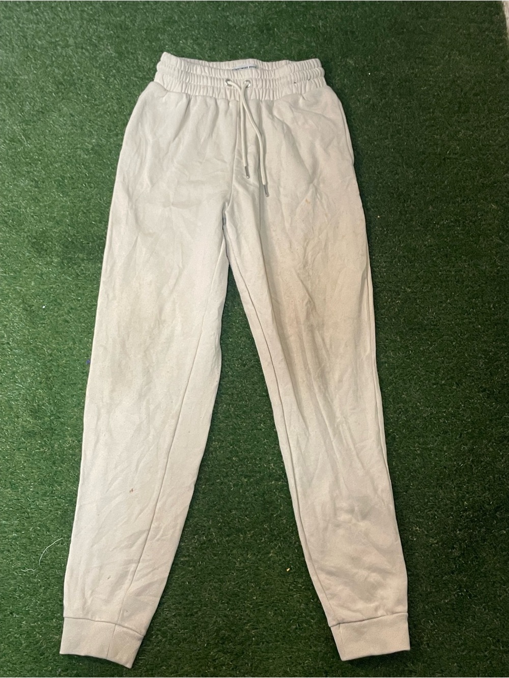 Men's Classic White Drawstring Joggers